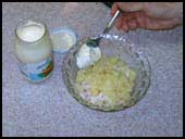 Mezclar y mayonesa