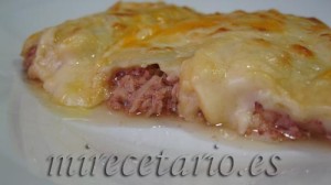 Canelones de atún