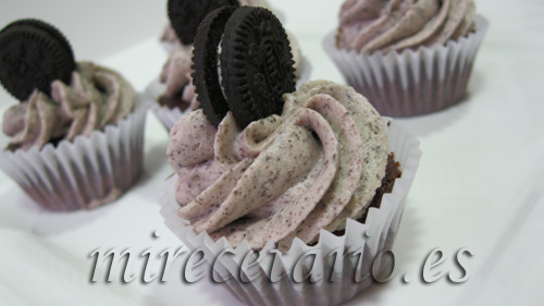 Cupcakes de galletas Oreo