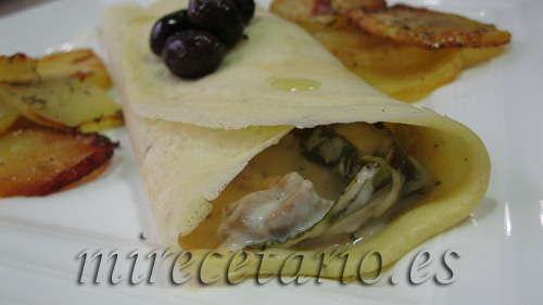 Crepes de Ternasco con olivas negras del Bajo Aragón