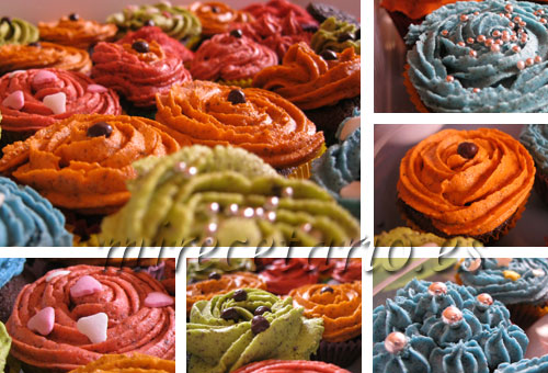 Cupcakes de colores