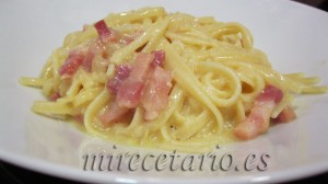 Tallarines carbonara