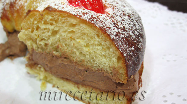 Roscón relleno de trufa