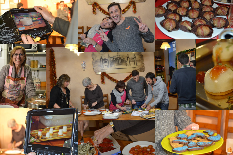 Making-of del emplatado de las recetas.