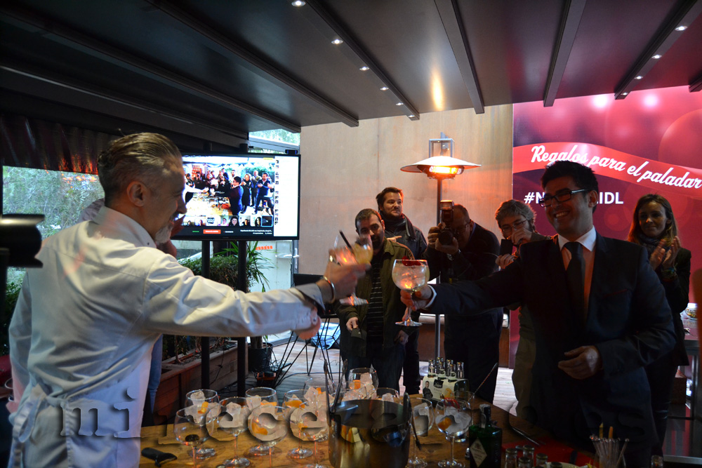 El brindis por la Navidad