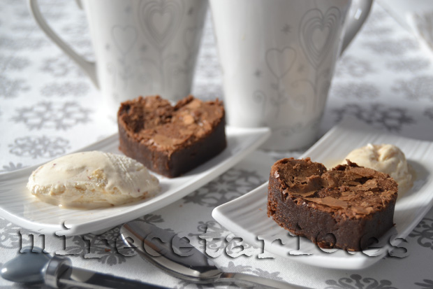 Parejita de brownie de chocolate