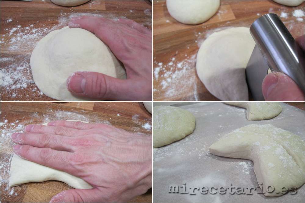 Paso a paso del formado de la pataqueta de L´Horta