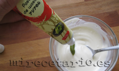 Mahonesa con wasabi
