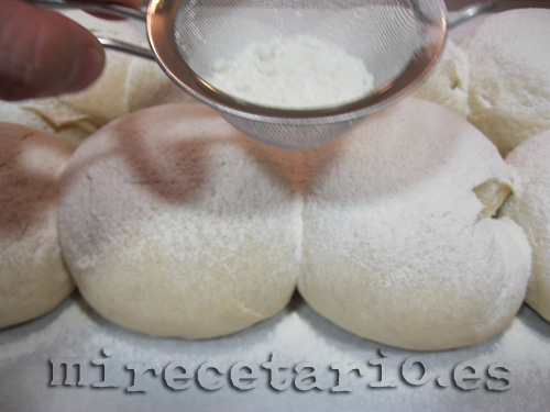 Espolvorear con harina