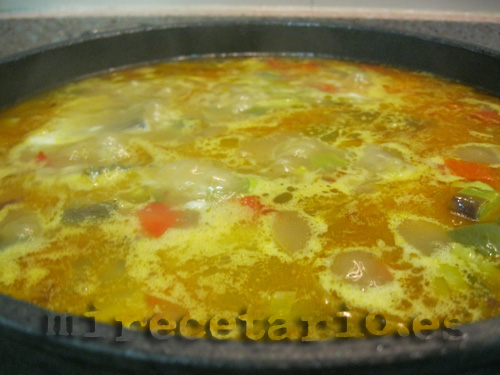 El caldo y todo al chup chup