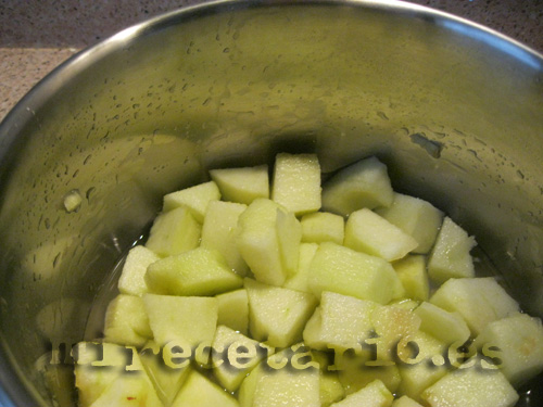 Compota de manzana