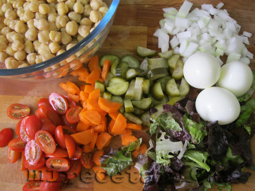 La ensalada de garbanzos