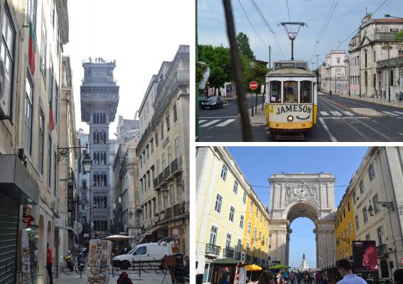 Elevador Santa Justa y Vía Augusta Elevador Santa Justa y Vía Augusta