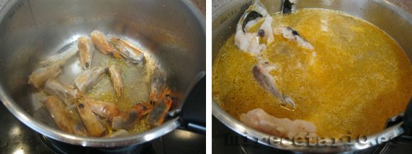 Elaboración del caldo o fondo de pescado Elaboración del caldo o fondo de pescado