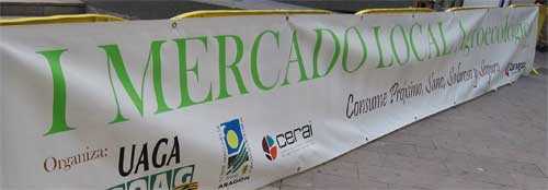 Visita al I Mercado Agroecológico en Zaragoza