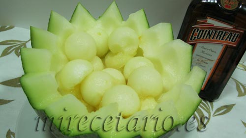 Melón al Cointreau