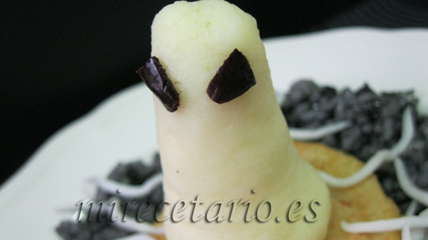 Arroz negro para Halloween