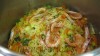 Así queda el arroz, imagen sacada nada mas abrir la olla.