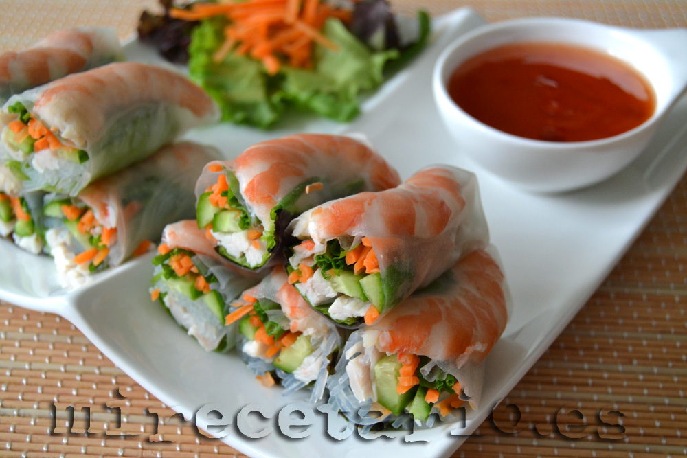 Rollitos de Verano Vietnamitas [Poh piah yuan] {Vietnam}
